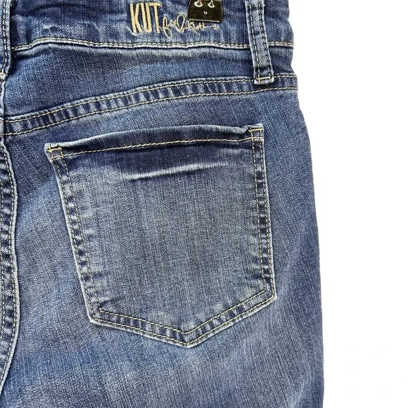 KUT FROM THE KLOTH Katy Ankle Straight Leg Jeans • 2 • blue denim - Picture 4 of 9